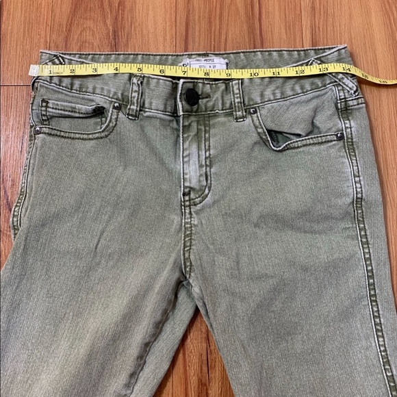 Free People Army Green Skinny Jeans - Picture 11 of 14